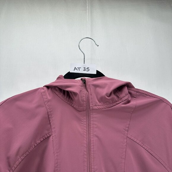 Lululemon Pack It Up Jacket Sz 4 Full Zip Hooded Drawcord Waist Back Vent Mauve - Picture 12 of 12